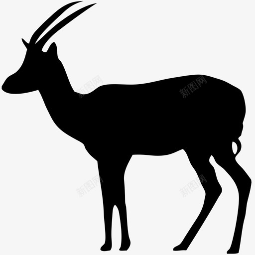 羚羊svg_新图网 https://ixintu.com 羚羊 antelope