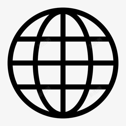 地球地球网格世界图标svg_新图网 https://ixintu.com 世界 地球 地球网格 经济