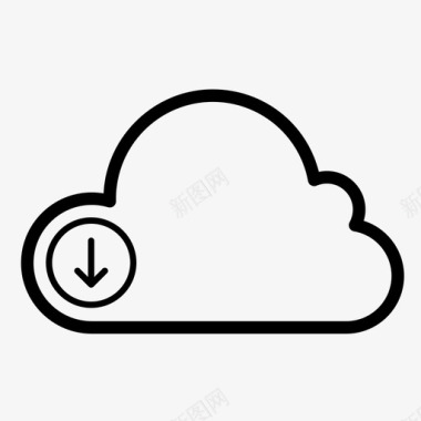 云数据文件图标图标