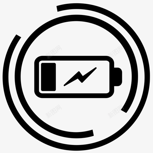 电池电池充电电池电量低图标svg_新图网 https://ixintu.com 基本设置2 电池 电池充电 电池电量低
