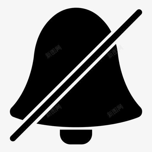 铃声警报警报关闭图标svg_新图网 https://ixintu.com 提醒 无通知 网络应用程序 警报 警报关闭 铃声