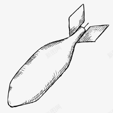 炸弹空气炸弹火箭图标图标