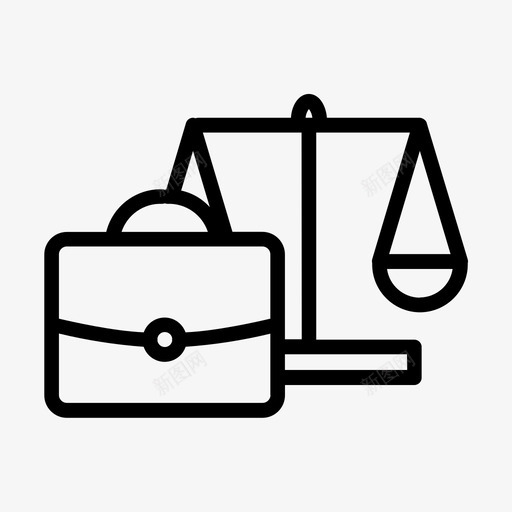 法律平衡平等图标svg_新图网 https://ixintu.com 工作 平等 平衡 手提箱 法律