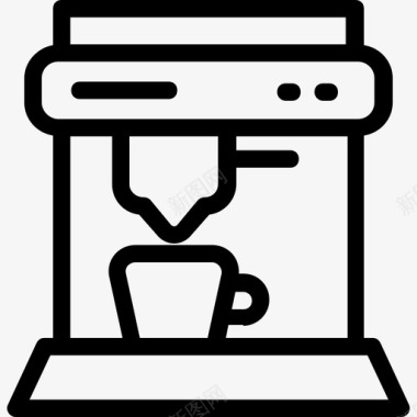 咖啡机浓缩咖啡滤器图标图标