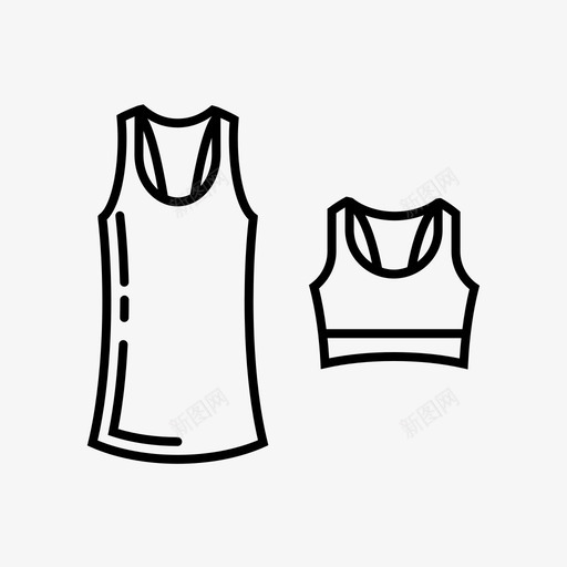 健身服衣服设备图标svg_新图网 https://ixintu.com 健康 健身器材 健身服 衣服 设备 运动