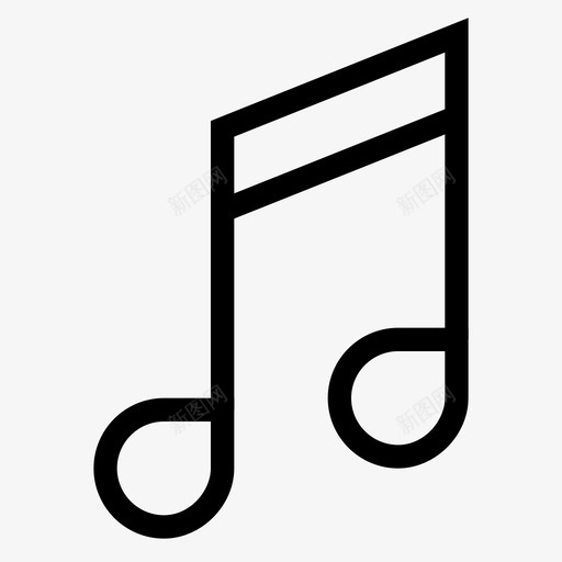 185068 - music note streamlinesvg_新图网 https://ixintu.com 185068 - music note streamline