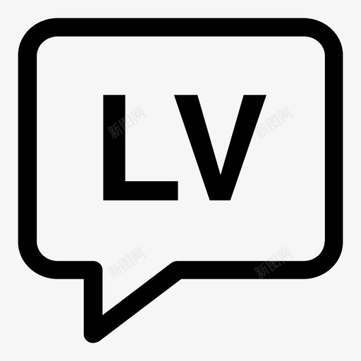 拉脱维亚语泡泡语言图标svg_新图网 https://ixintu.com lv 口语 拉脱维亚语 泡泡 语言 语言代码2个字母笔划