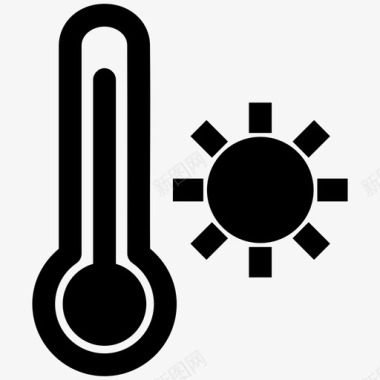 温度气候室温图标图标
