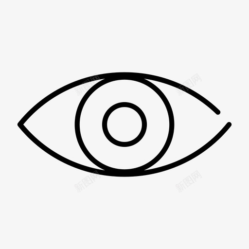 眼睛眼珠眼球图标svg_新图网 https://ixintu.com 眼珠 眼球 眼睛 睫毛膏 货币 阴影