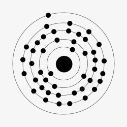 铑45铑铑原子化学图标高清图片