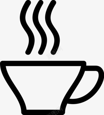 咖啡休息时间咖啡杯图标图标