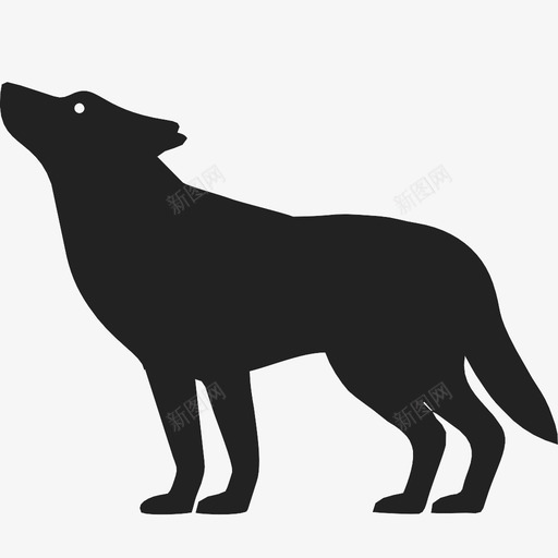 狼的动物吃猎人图标svg_新图网 https://ixintu.com 吃 狼的动物 猎人 野生 饭