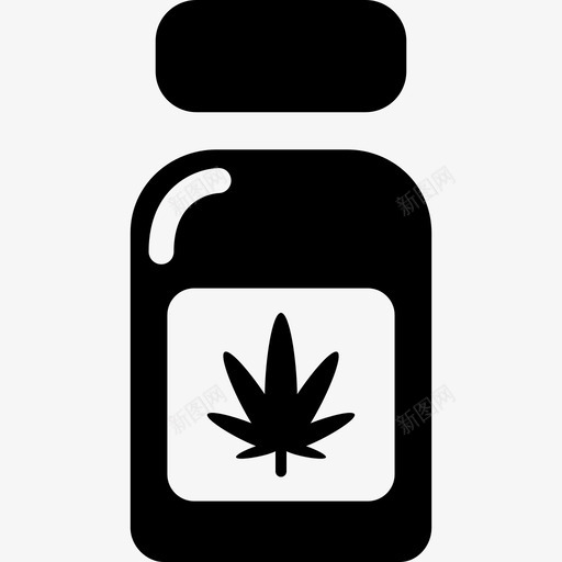 大麻瓶图标svg_新图网 https://ixintu.com 大麻瓶