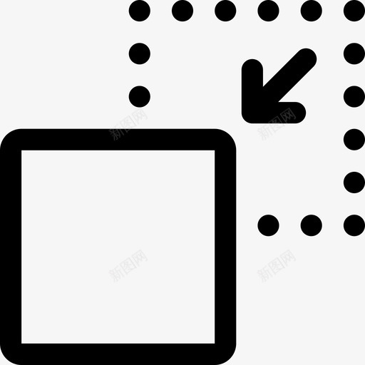 移动活动运动图标svg_新图网 https://ixintu.com 位置 正方形 活动 移动 箭头和方框 过程 运动