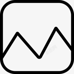 方形山图像山图标高清图片