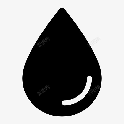 水水滴液体图标svg_新图网 https://ixintu.com 水 水滴 液体