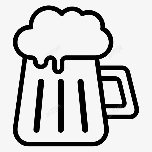 啤酒酒酒吧图标svg_新图网 https://ixintu.com 啤酒 啤酒杯 酒 酒吧 食物 饮料