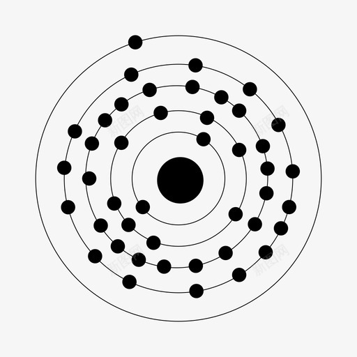 44钌钌原子元素图标svg_新图网 https://ixintu.com 44钌钌 元素 元素周期表 原子 科学