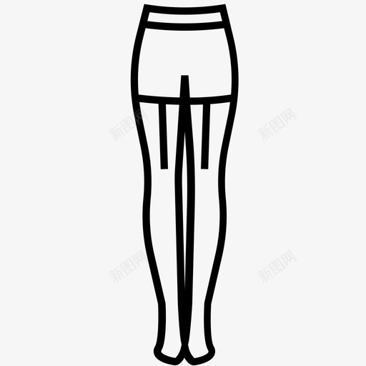 牛仔裤衣服连衣裙图标svg_新图网 https://ixintu.com 女士 牛仔裤 牛仔裤系列2 衣服 连衣裙