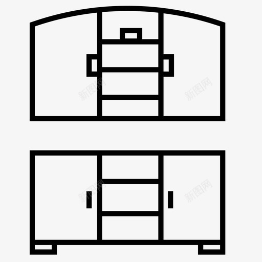 家具军械库床图标svg_新图网 https://ixintu.com 军械库 办公室 家具 家具11系列 床 沙发