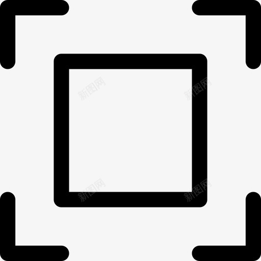 矩形激活框图标svg_新图网 https://ixintu.com 框 正方形 激活 矩形 箭头和方框 选择 项