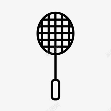 球拍羽毛球网球拍图标图标