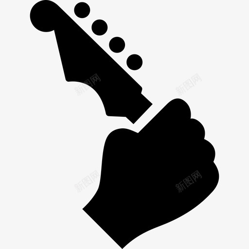 手举着吉他音乐手举着图标svg_新图网 https://ixintu.com 手举着 手举着吉他 音乐