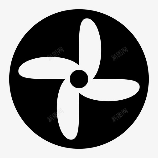 风扇冷风机电风扇图标svg_新图网 https://ixintu.com 冷风机 家用 接口 电风扇 风扇 风机