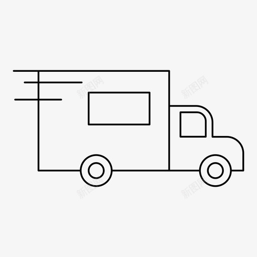 货车汽车送货图标svg_新图网 https://ixintu.com 卡车 汽车 货车 运输 送货