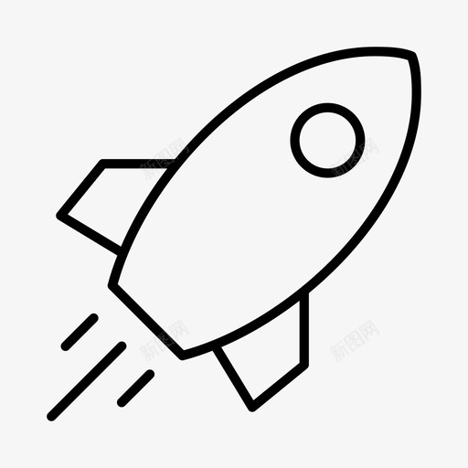 火箭发射太空宇宙飞船图标svg_新图网 https://ixintu.com 太空 宇宙飞船 火箭发射