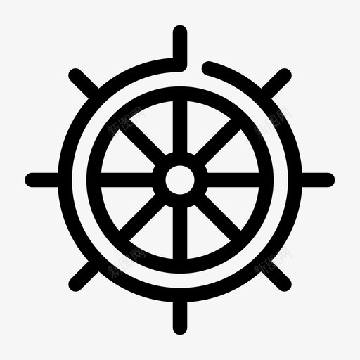 舵手船舵海盗图标svg_新图网 https://ixintu.com 海军盖普博览会 海盗 舵手 船 船舵 轮子