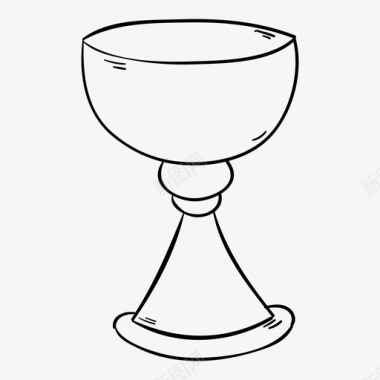 杯子圣杯高脚杯图标图标