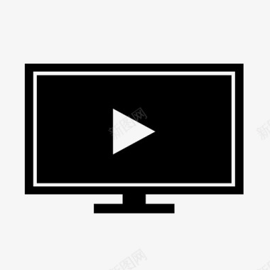 电视娱乐液晶显示器图标图标