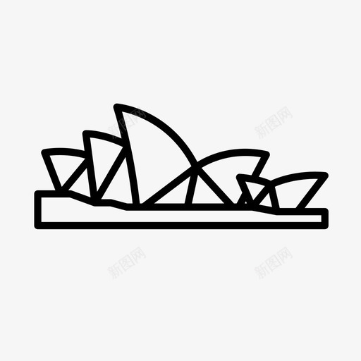 悉尼歌剧院澳大利亚地下图标svg_新图网 https://ixintu.com 地下 地标 悉尼歌剧院 旅游 澳大利亚 观光
