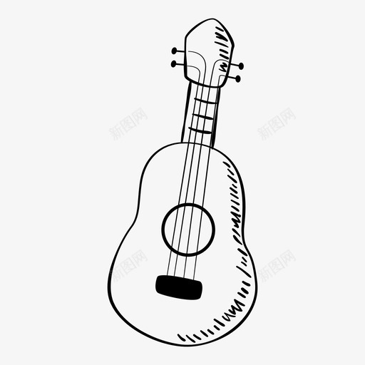 吉他乐器音乐图标svg_新图网 https://ixintu.com 乐器 吉他 音乐