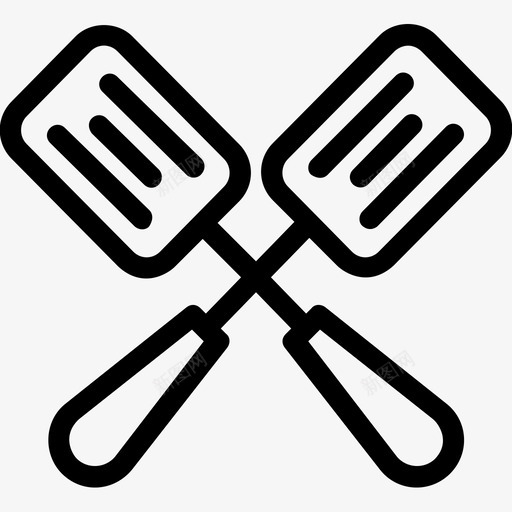抹刀烹饪厨房图标svg_新图网 https://ixintu.com 厨房 器具 抹刀 烹饪 特纳 酒店平滑线图标