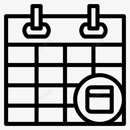 时间表日程表教育图标svg_新图网 https://ixintu.com 在线教育 学习 教育 日程表 时间表 计划