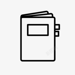 行程手册笔记本书签行程图标高清图片