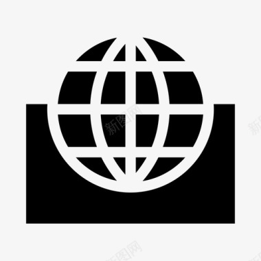 互联网浏览连接互联网全球图标图标