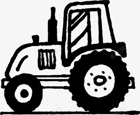 拖拉机农业农业机械图标图标