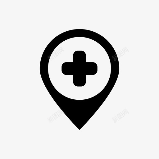 别针地图针医用图标svg_新图网 https://ixintu.com 别针 医用 地图针
