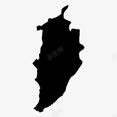 库奈特拉省地图地区图标图标