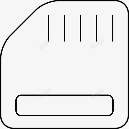 存储卡数据记录图标svg_新图网 https://ixintu.com sd 存储卡 数据 记录