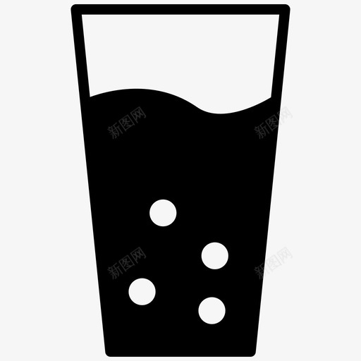 饮料可乐玻璃杯图标svg_新图网 https://ixintu.com 可乐 玻璃杯 界面元素雕文 苏打水 饮料
