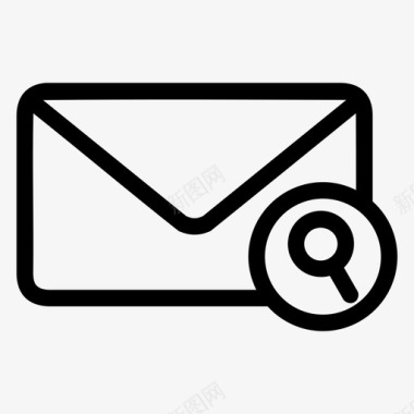 电子邮件搜索电子邮件查找收件箱图标图标