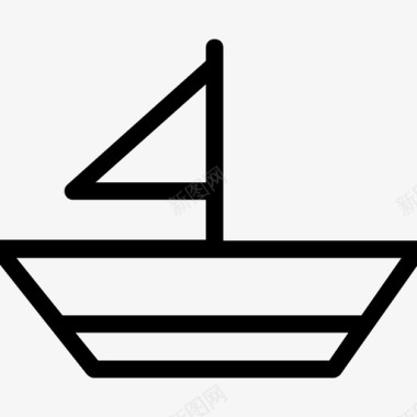 帆船轮船交通工具图标图标