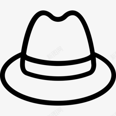 帽子海滩衣服图标图标