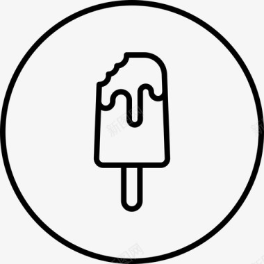 冰淇淋冰激凌糖果图标图标