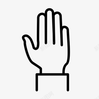 手手势嗨图标图标