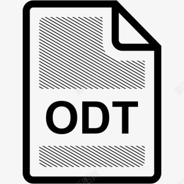 odt文件扩展名格式图标图标
